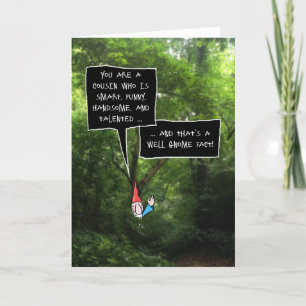 Verjaardag van een mannelijke neef, humoristische  kaart