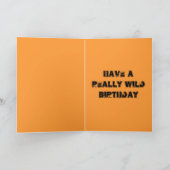 Verjaardag van Firey Triceratops Kaart (Binnen)