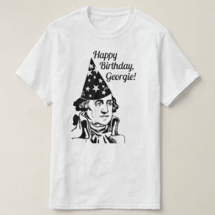 Verjaardag van George Washington T-shirt