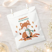 Verjaardag van herfst Fox Woodland Bedankzakje (Geknipt)