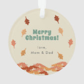 Verjaardag van herfst Fox Woodland Ornament (achterkant)