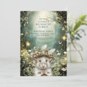 Verjaardag van het Enchanted Forest kind Kaart (Staand voorkant)