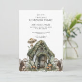 Verjaardag van het Enchanted Magical Forest Kind Kaart (Staand voorkant)