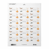 Verjaardag van het Halloween Kind Etiket (Full Sheet)