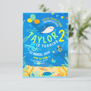 verjaardag van het onderwaterleven kaart