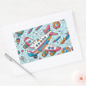 Verjaardag van het vliegtuig Sticker (Envelop)