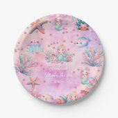 Verjaardag van het Zee Kind Papieren Bordje (Voorkant)