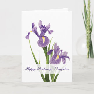 Verjaardag van Iris Garden Daughter Kaart