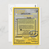 VERJAARDAG VAN KANKER BRIEFKAART (Voorkant / Achterkant)