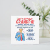 Verjaardag van opa kaart (Staand voorkant)