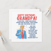 Verjaardag van opa kaart (Voorkant / Achterkant in situ)