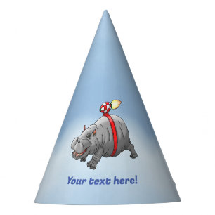 Verjaardag van Rocket Hippo Feesthoedjes