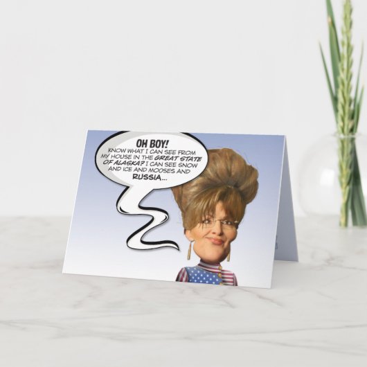 Verjaardag van Sarah's Great State of Alaska Kaart (Voorkant)