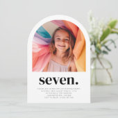Verjaardag van Seven Arch Photo Kaart (Staand voorkant)