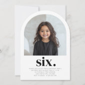 Verjaardag van Six Arch Photo Kaart (Voorkant)