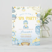 Verjaardag van Spa Girls Kaart (Staand voorkant)