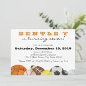 Verjaardag van sporters kaart (Staand voorkant)