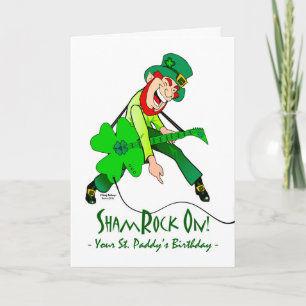 Verjaardag van St. Patrick's Day, Rock Star, Sham Kaart