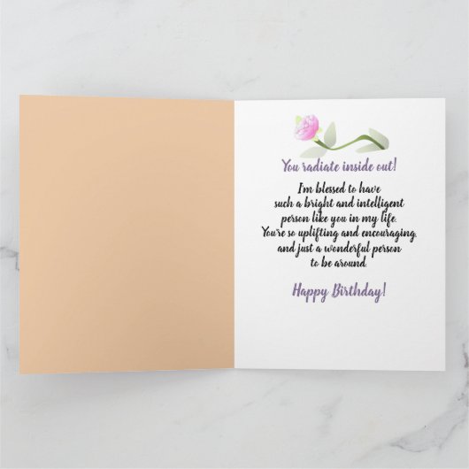 Verjaardag van stijlvolle Afro-Amerikaanse vrouw Kaart (Binnen)