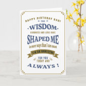 Verjaardag van vader Hartelijke Kaart (Gele Bloem)