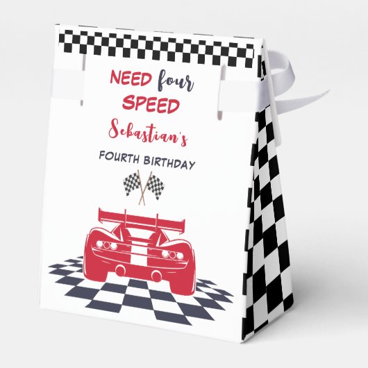 Verjaardag van vier kinderen nodig bedankdoosjes (Achterkant)