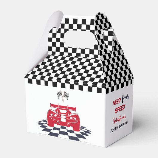 Verjaardag van vier kinderen nodig bedankdoosjes (Achterkant)