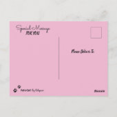 Verjaardag van vriendinnetje fee briefkaart (Achterkant)