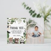 Verjaardag van Wild One 1 | Kroon van de Koning de Bedankkaart (Staand voorkant)