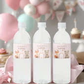 Verjaardag van Woodland Animals Kids Waterfles Etiket