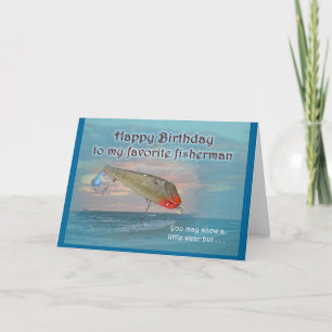 Verjaardag Vintage Fishmaster Sylvester Flaptail Kaart