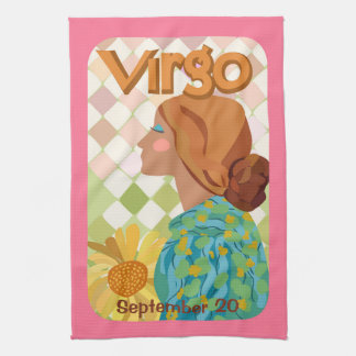Verjaardag Virgo Zodiac Theedoek