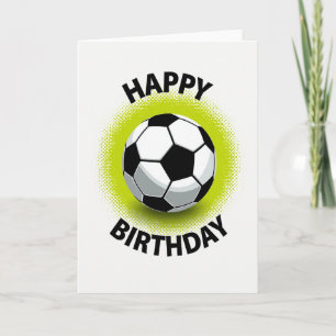 Verjaardag Voetbal Uitbarsting Kaart