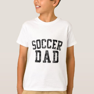 Verjaardag Voetbal Vader Clic Vet Schrift Voetbal T-shirt