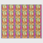 Verjaardag voor 4 jaar cadeaupapier (Vlak)