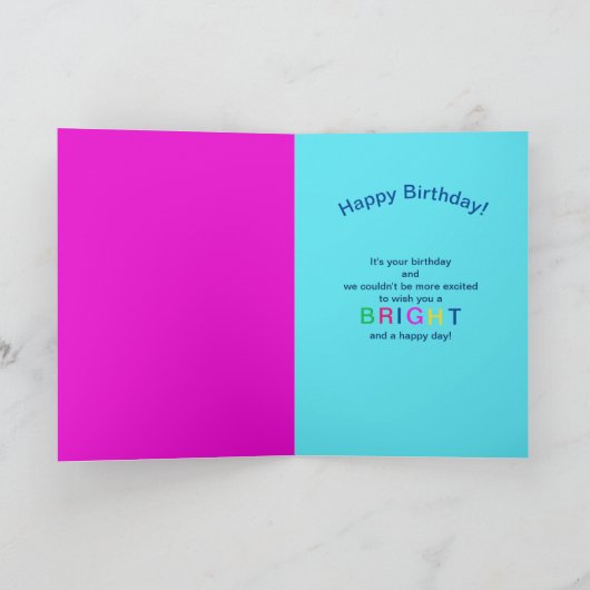 Verjaardag voor iedereen Clown Kaleidoscope Collec Kaart (Binnen)