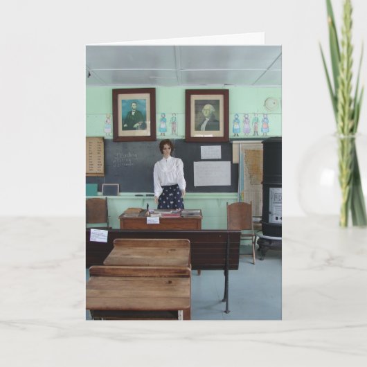 Verjaardag voor leraar, een lokaal school kaart (Voorkant)