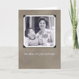 Verjaardag voor mama, humoristische fotokaart kaart