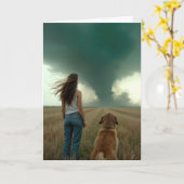 Verjaardag voor Storm Chaser Kaart (Gele Bloem)