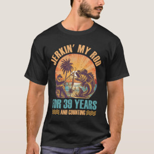 Verjaardag Voor Visser Jerkin 'My Rod Jaar Vissen T-shirt