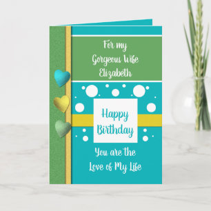 Verjaardag Vrouw de reden waarom ik blauw en groen Kaart