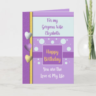 Verjaardag Vrouw de reden waarom ik paarse en geel Kaart