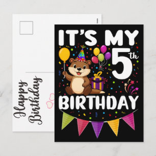 Verjaardag Vrouw Meisje Kinderen Familie Feest Feestdagenkaart