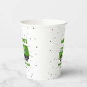 Verjaardag vuilniswagen papieren bekers (Links)