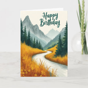 Verjaardag Watercolor Pad Kaart