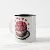 Verjaardag Waterflessen Tweekleurige Koffiemok (Voorkant links)