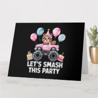 VERJAARDAG WENSKAART VOOR MEISJES ROZE BEVER