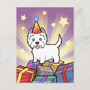 Verjaardag West Highland White Terrier Briefkaart