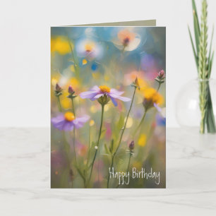 Verjaardag Whimsy Wildflower Kaart