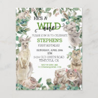 Verjaardag wildebras Australische dieren