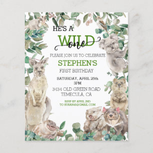 Verjaardag wildebras Australische dieren